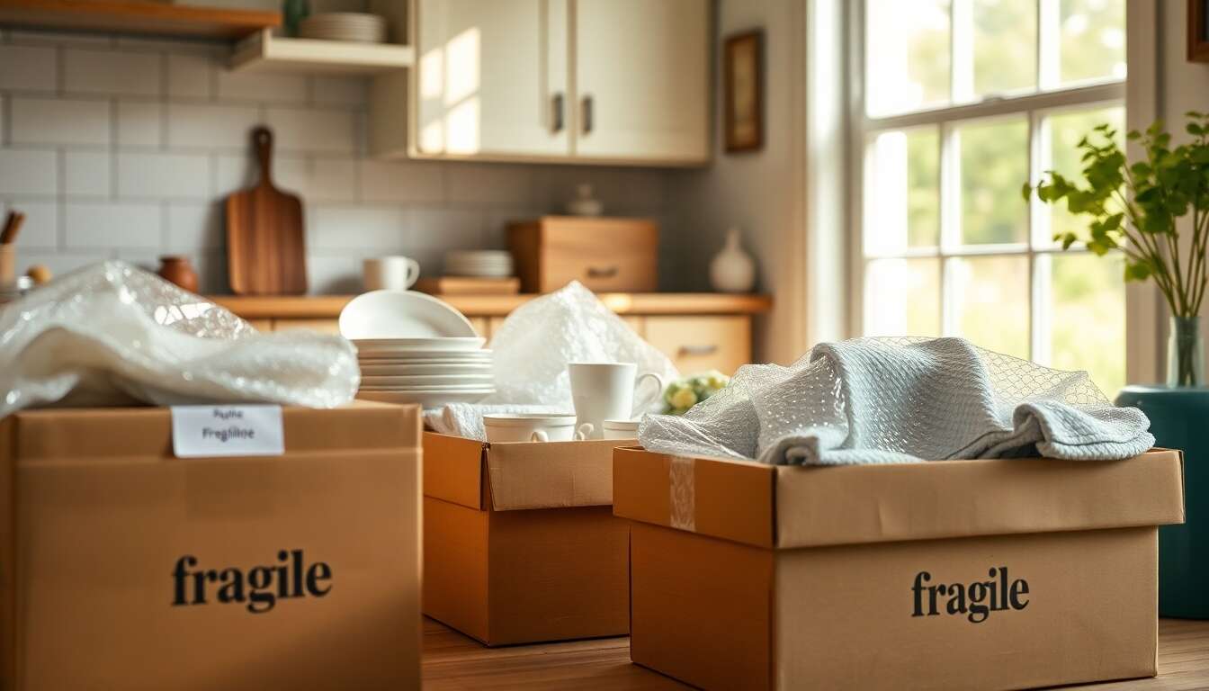 Protection de la vaisselle fragile