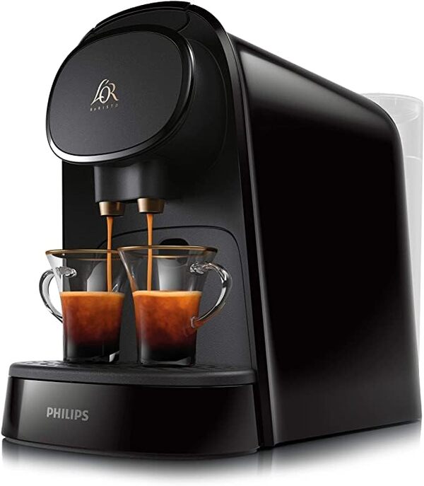 Philips L'OR Barista LM8012/60 Machine à café à capsules Piano Noir + 80 capsules L'Or Assortiment