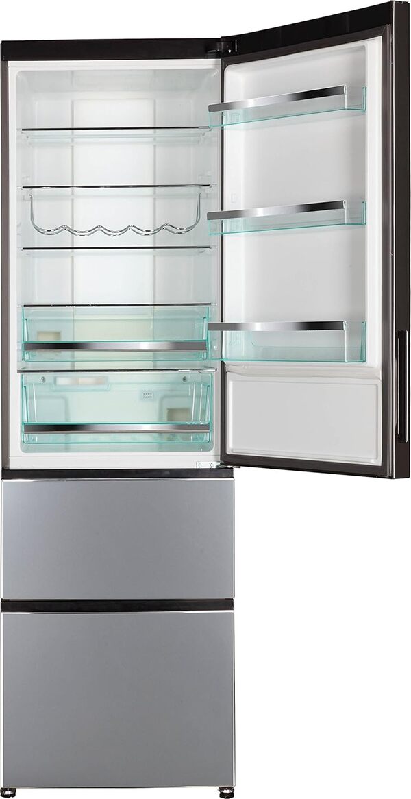 Haier Réfrigérateur/Congélateur A2FE735CFJ - Efficacité énergétique A++ - Hauteur : 190 cm - Capacité : 347 l - Tiroirs de congélation 3D - Aspect acier inoxydable. [Classe énergétique A++]