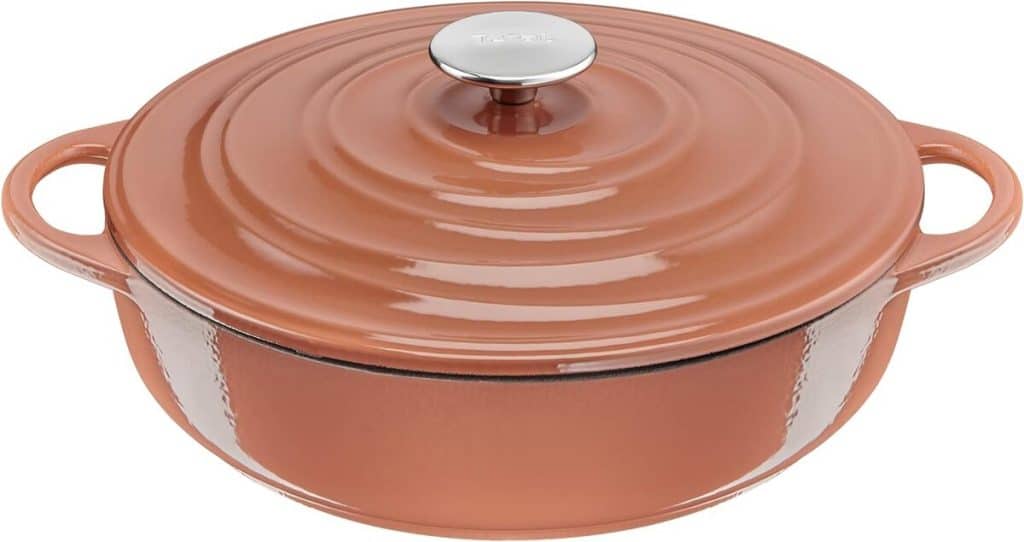 Test : cocotte ovale 28 cm Tefal Lov en fonte d'acier terracotta
