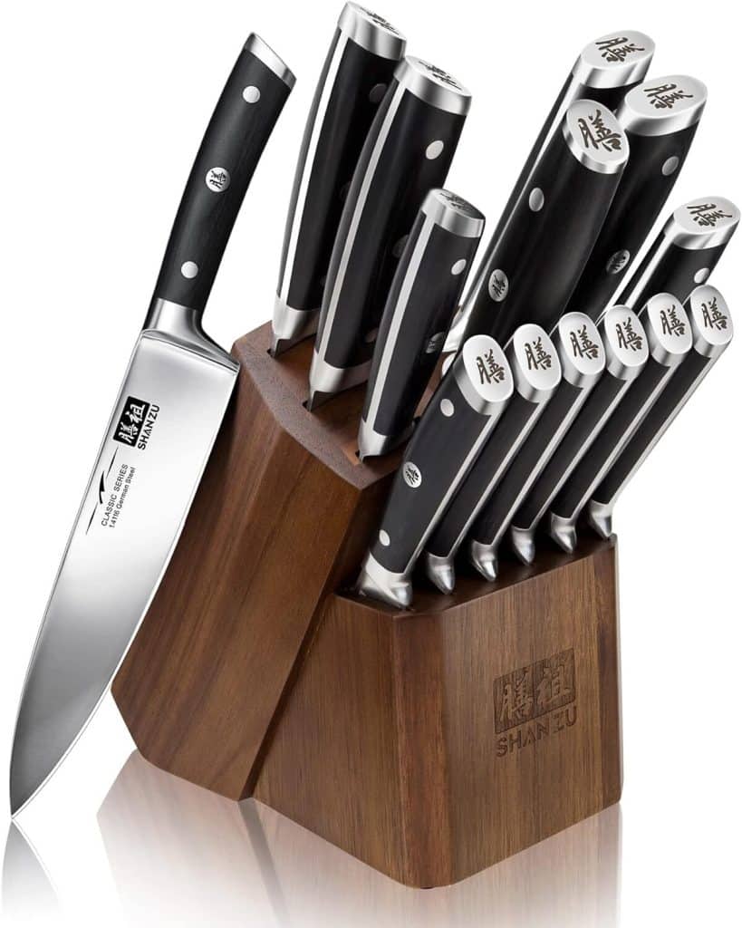 Test : set de 14 couteaux de cuisine SHAN ZU professionnels