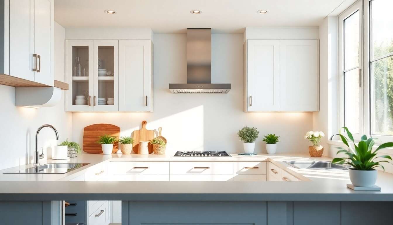 Accentuer la lumière pour une cuisine lumineuse