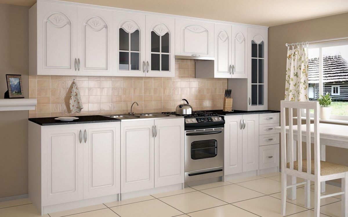 Test de la cuisine complète Dina Blanche de Tendencio : moderne et moulures élégantes