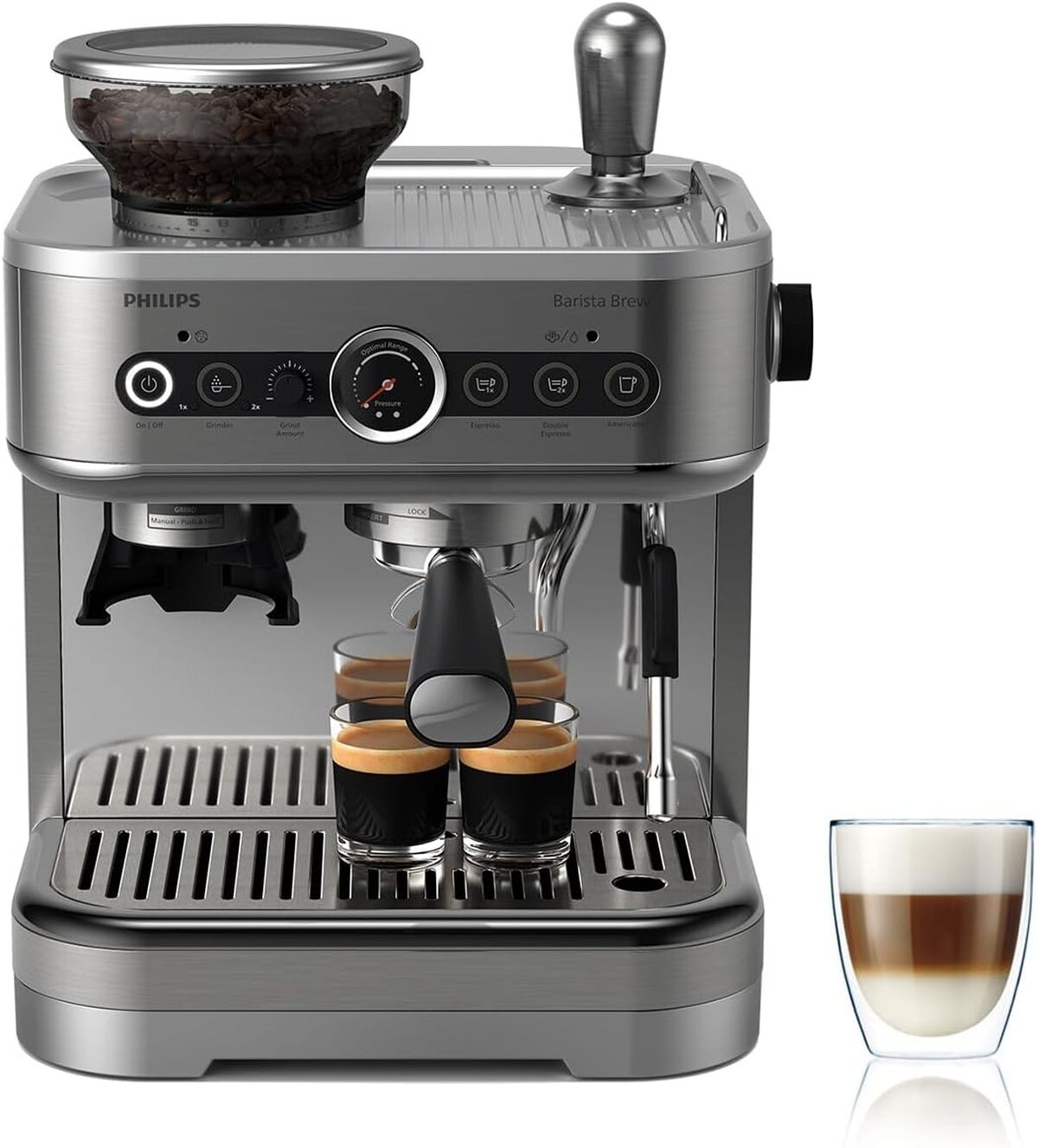 Luxus Espresso Siebtrgermaschine Test Bildernull