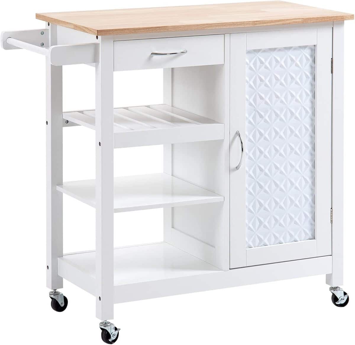 Test desserte à roulettes HOMCOM : praticité et design contemporain