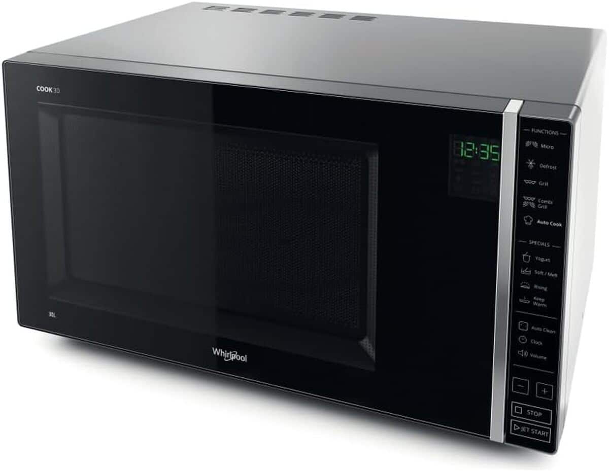 Test du micro-ondes Whirlpool MWP 303 SB : 30 litres design argent/noir