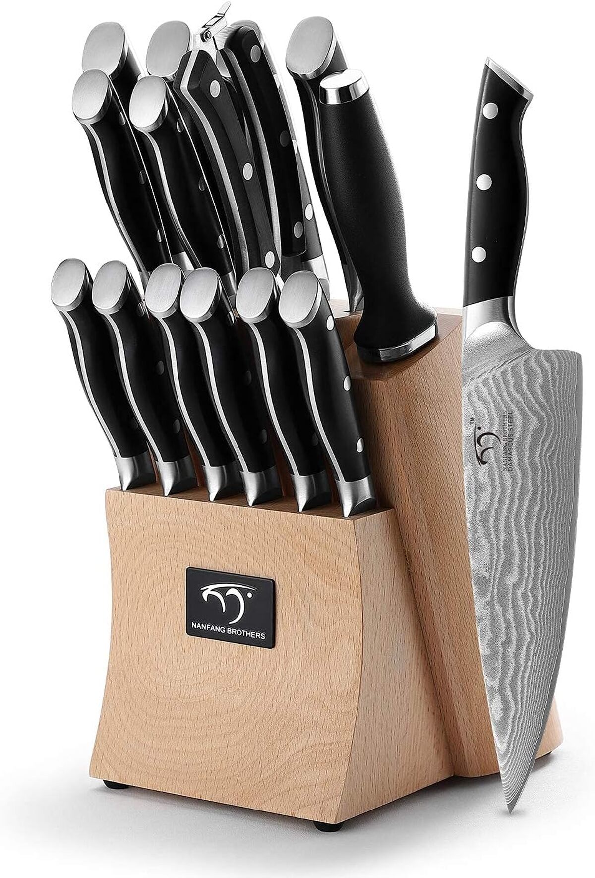 Test : ensemble de couteaux de chef Damas 15 pièces en acier inoxydable