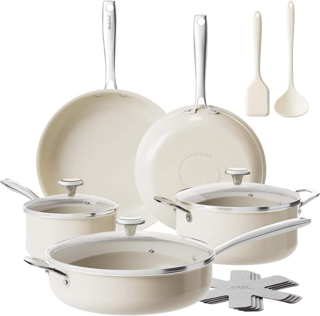 Test : redchef batterie de cuisine 14 pièces en céramique