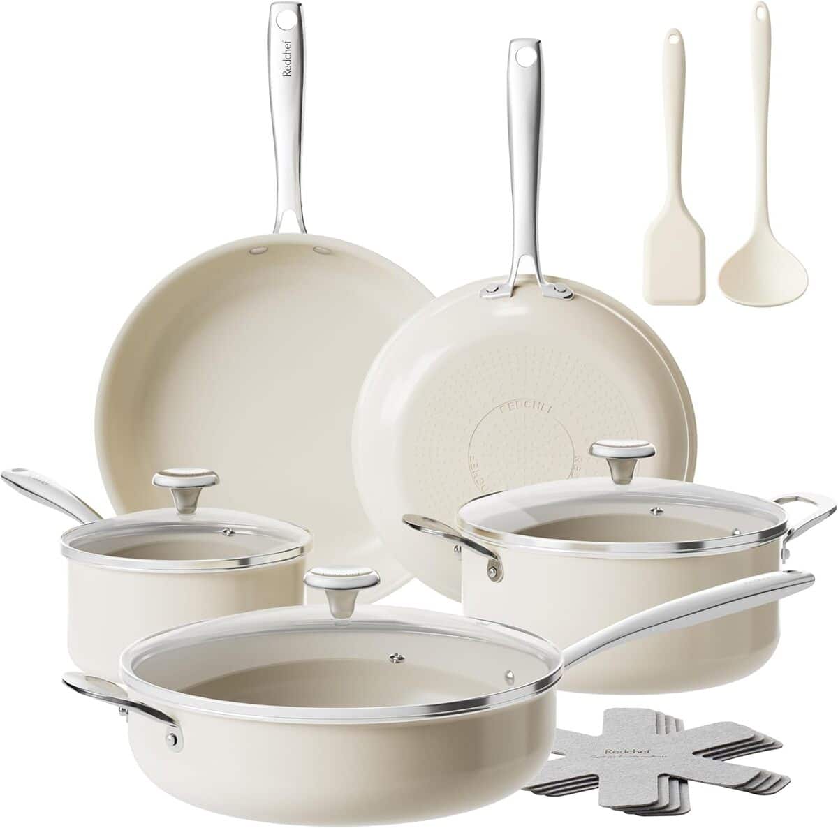 Test : redchef batterie de cuisine 14 pièces en céramique