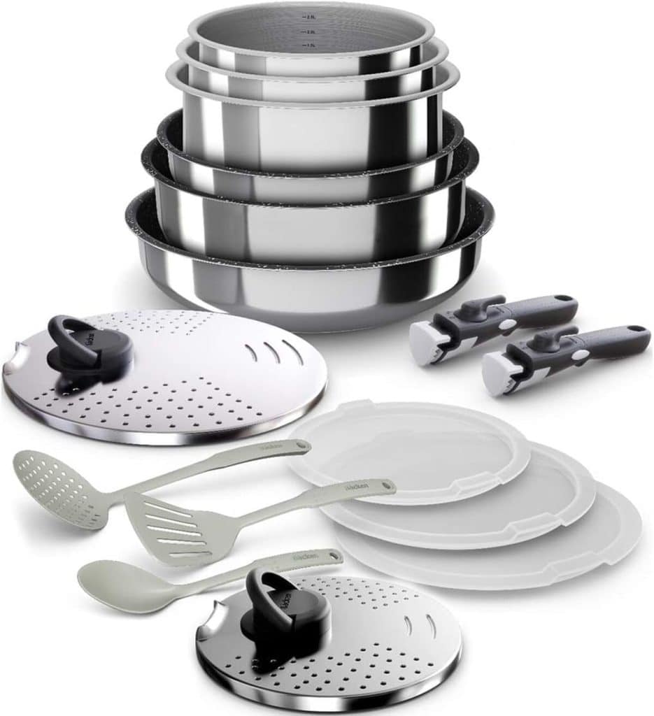 Test : batterie de cuisine Backen 399916, 16 pièces, revêtement antiadhésif