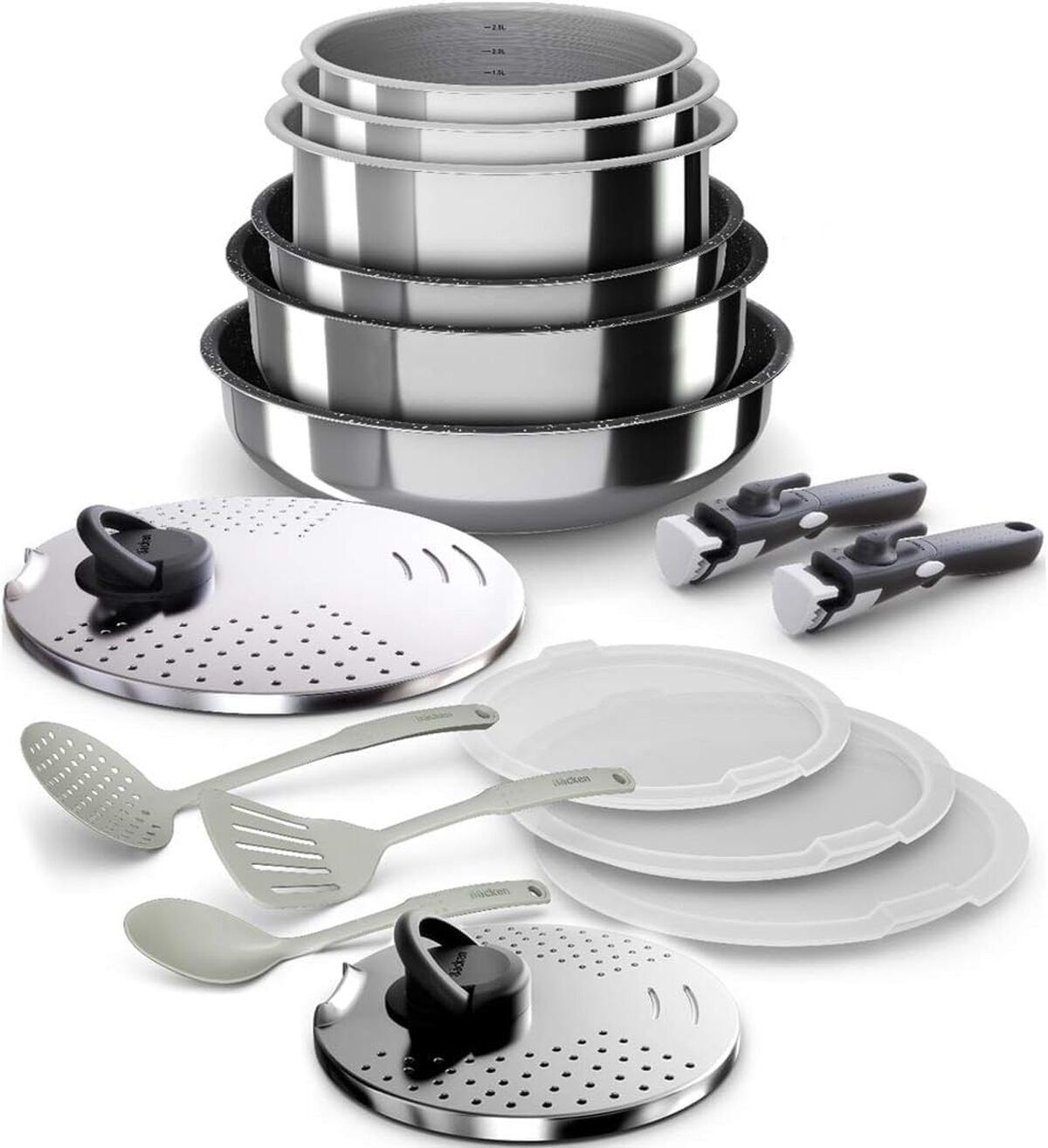 Test : batterie de cuisine Backen 399916, 16 pièces, revêtement antiadhésif