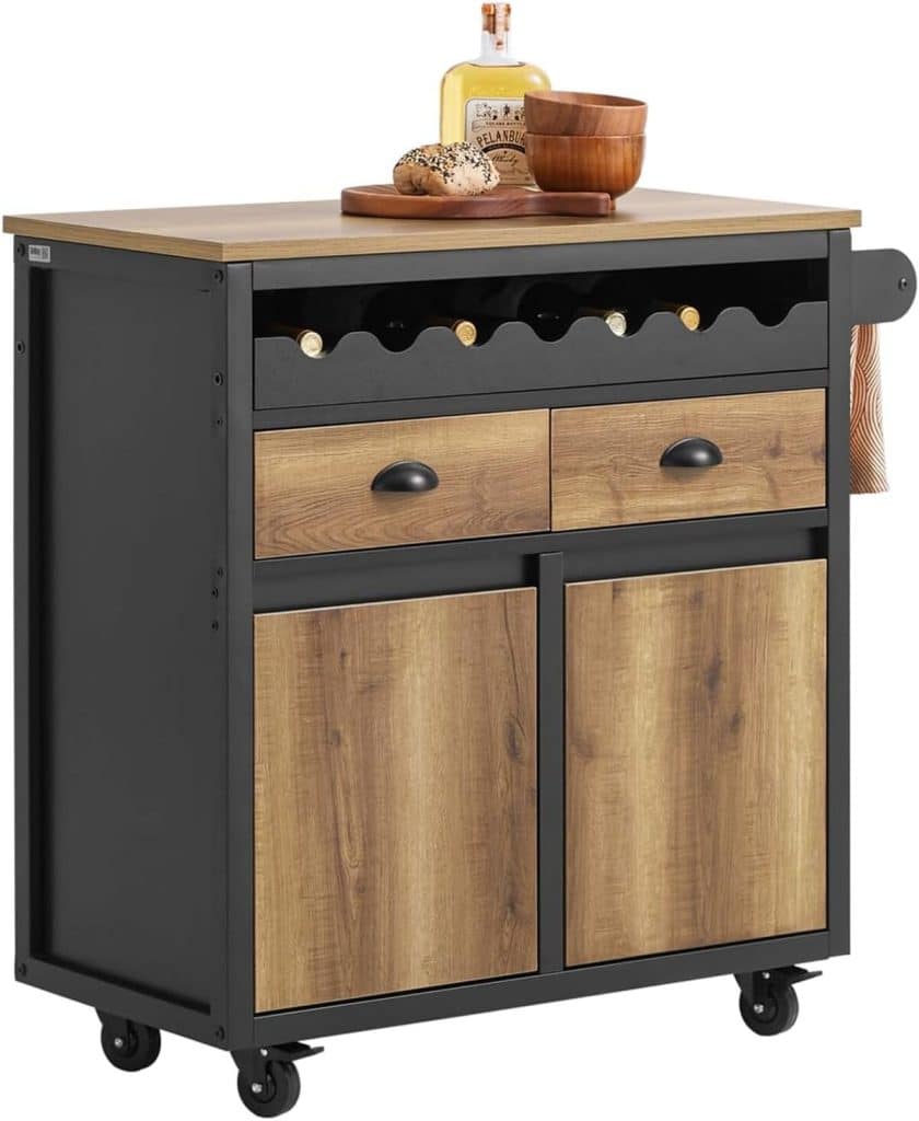 Test : chariot de cuisine SoBuy FKW122-SCH marron vintage