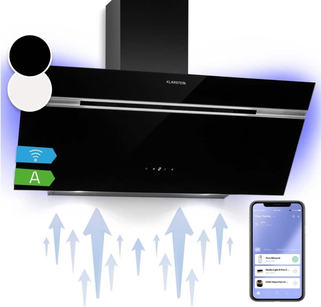Test de la hotte aspirante Klarstein 90 cm : puissance et silence au rendez-vous