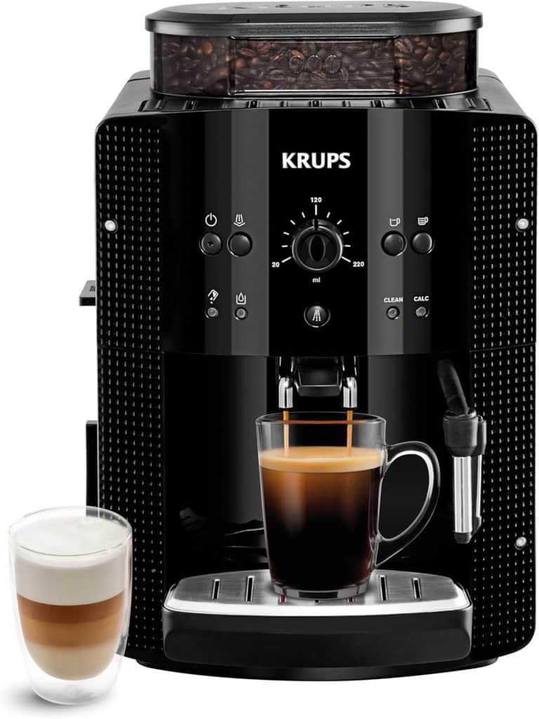 Test de la machine à café grain Krups Essential YY8125FD, performance et praticité