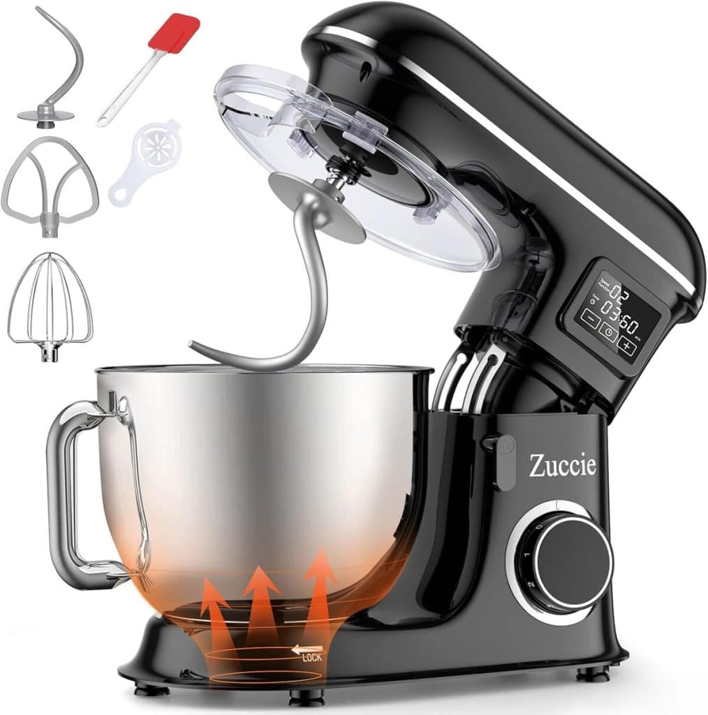 Test du robot pâtissier Zuccie 1500W 8L multifonctions