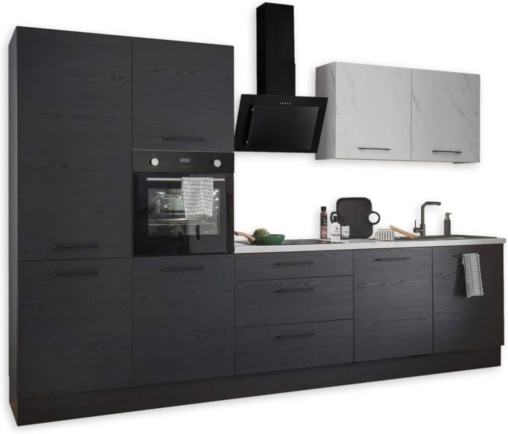 Test : kitchenette New York en graphite noir, élégance et espace optimisé