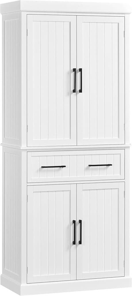 Test Yaheetech buffet haut cuisine : rangement optimal avec étagères et tiroirs