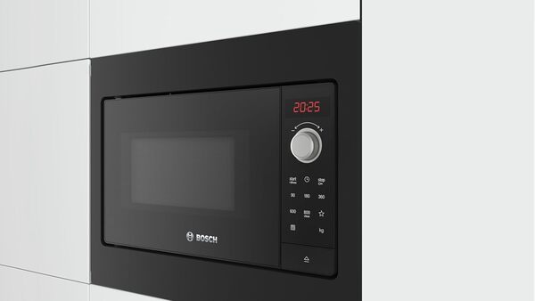 Bosch BFL523MB3F, Série 2, Micro-ondes, Encastrable, Noir