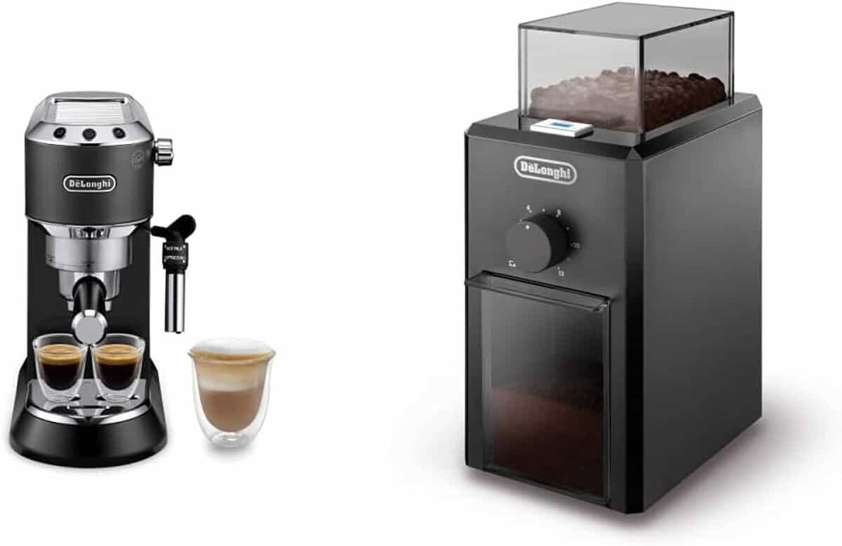 Test de la De'Longhi Dedica Style : machine expresso et moulin à café électrique noir