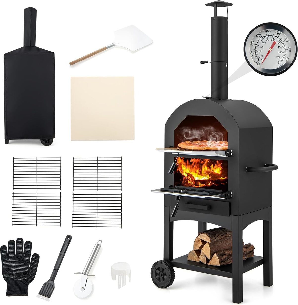 Test du four à pizza extérieur GYMAX 162CM : l'allié idéal pour vos barbecues