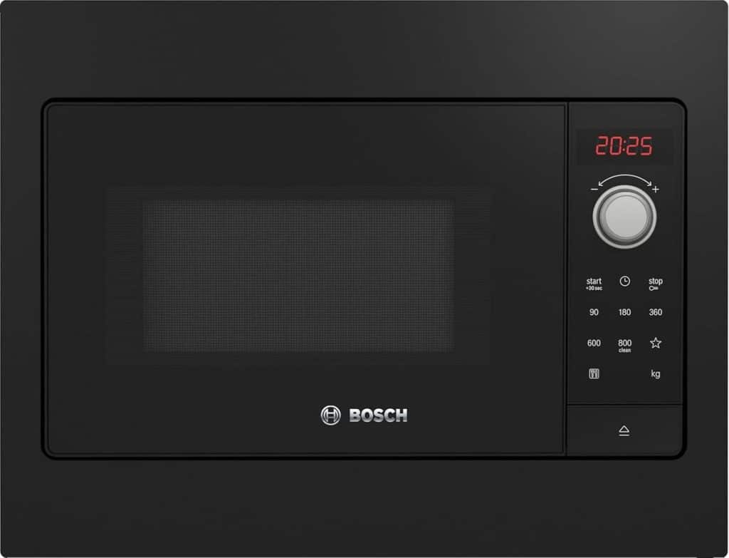 Test du micro-ondes encastrable Bosch Série 2 BFL523MB3F Noir