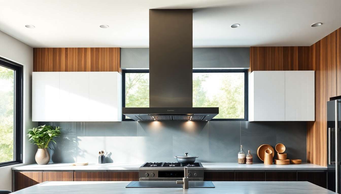 Des mat&eacute;riaux durables pour une cuisine sans hotte