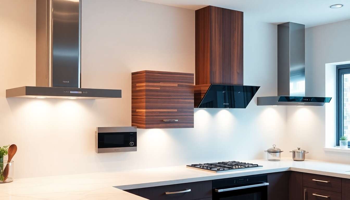 Les diff&eacute;rents types de hottes de cuisine