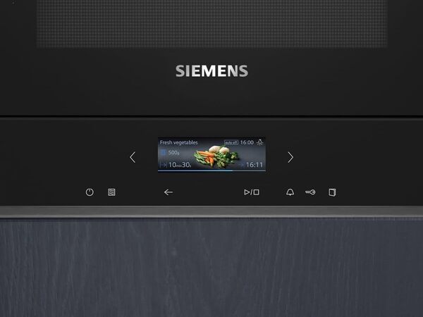 Siemens BF722R1B1 Mikrowelle Integriert Solo-Mikrowelle 21 l 900 W Schwarz (BF722R1B1)