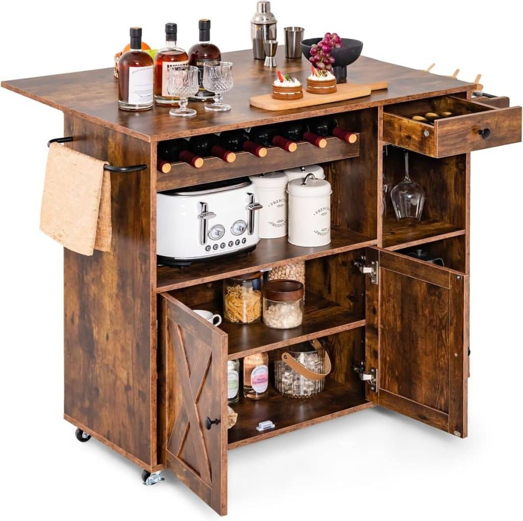 Test : desserte COSTWAY industrielle pour cuisine et bar