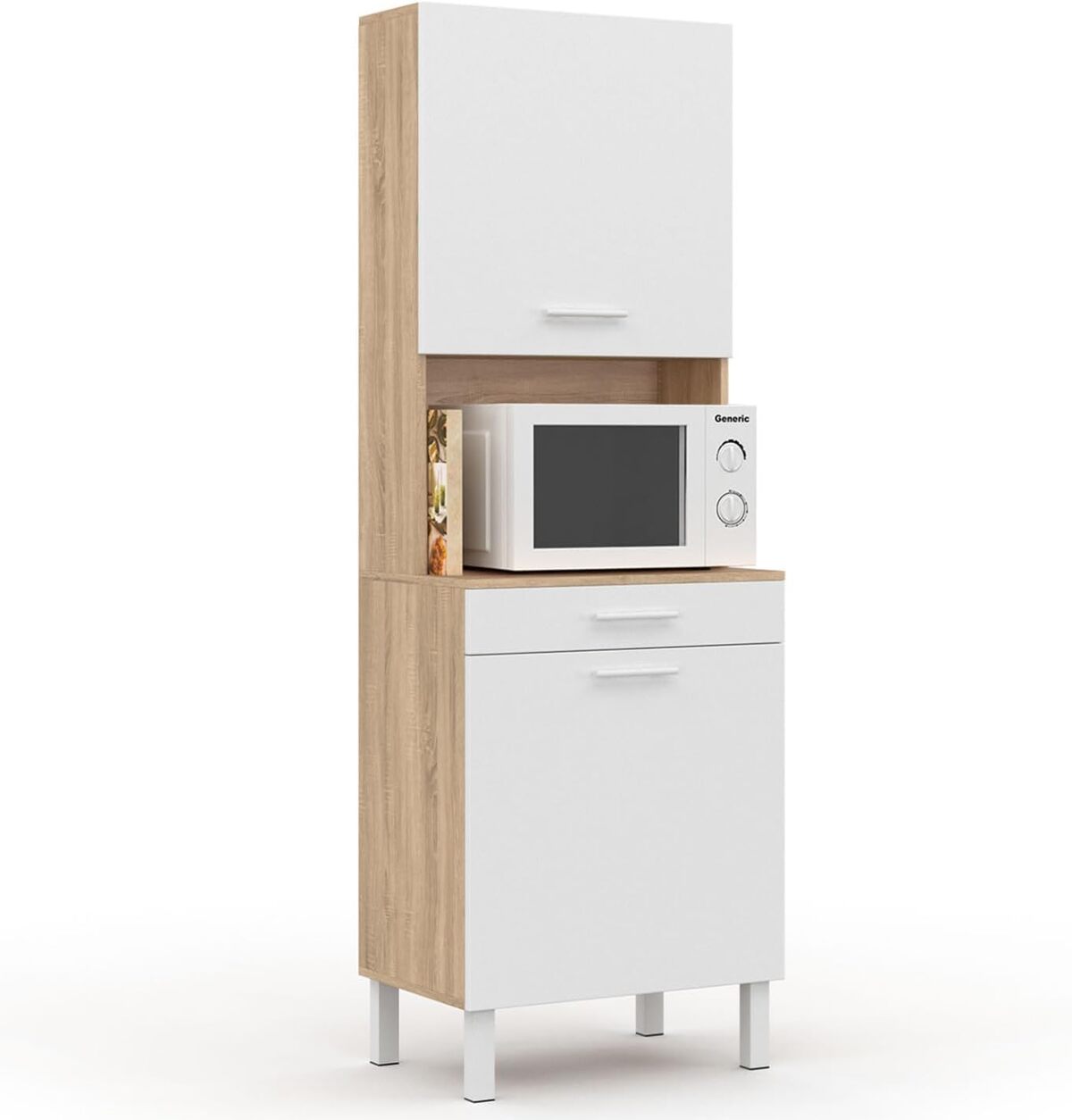 Test du buffet de cuisine 60 cm CINA d'IDMarket : 2 portes + tiroir