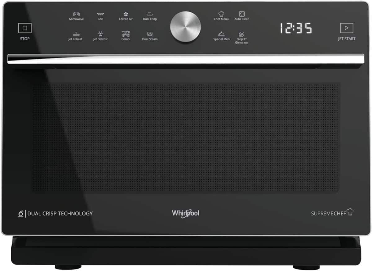 Test du micro-ondes Whirlpool 6 Sen MWSC933SB avec fonction crisp et grill