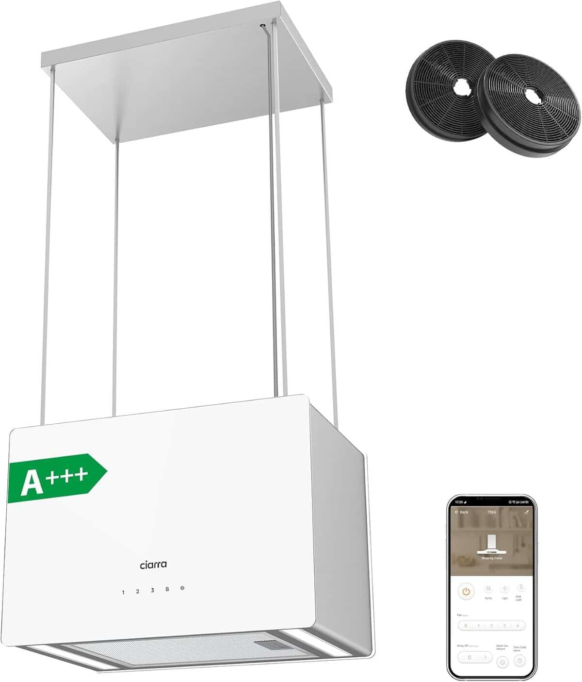 Test : hotte ilot CIARRA CBCS4850 ultra-connectée