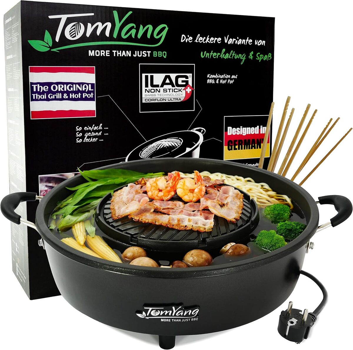 Test : tomYang Hot Pot, le multicuiseur BBQ thaï électrique