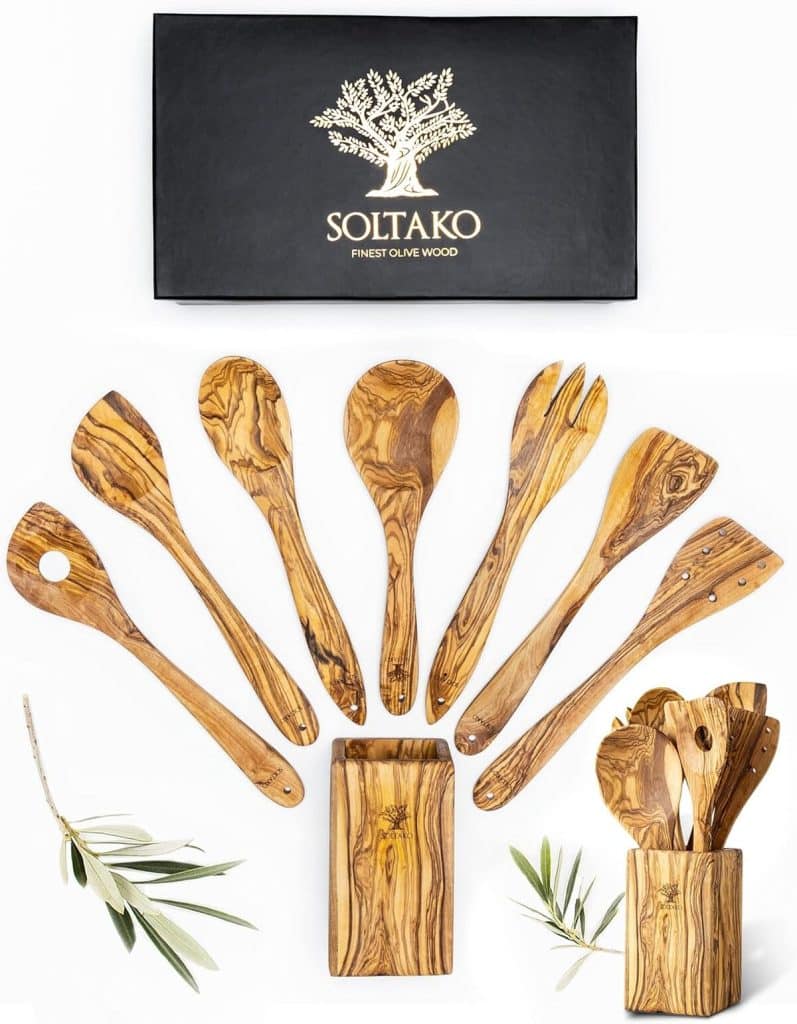 Test : ustensiles de cuisine Soltako en bois d'olivier