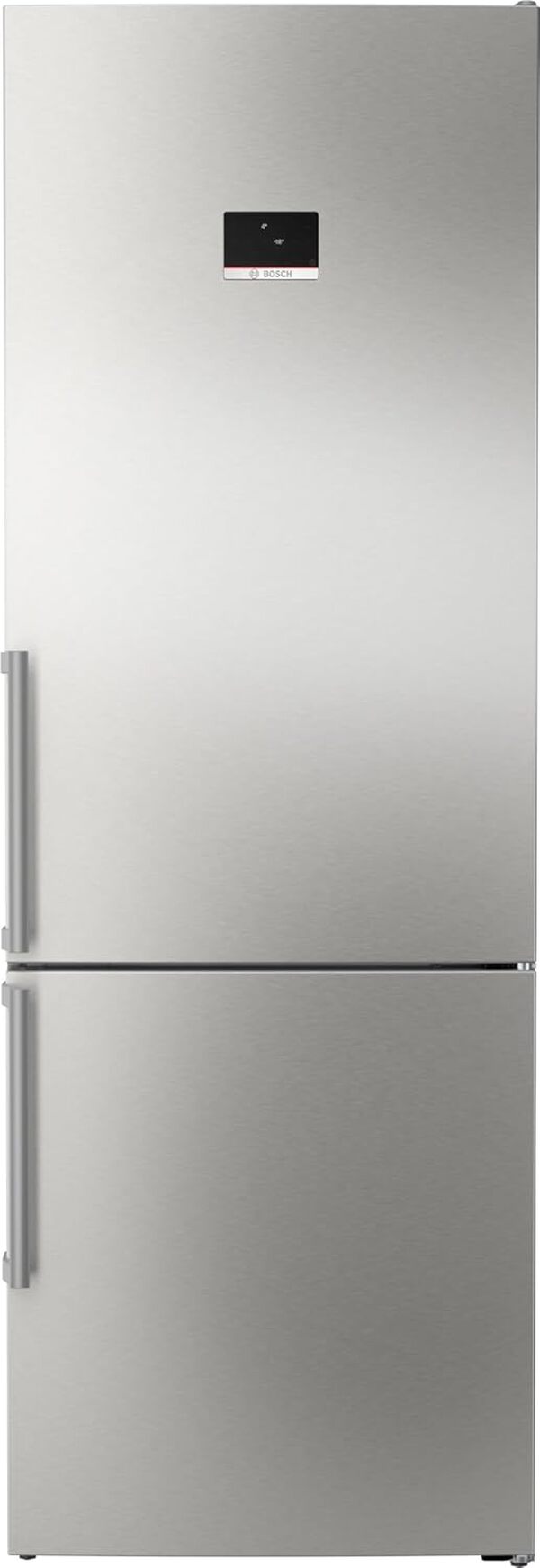 Bosch KGN49AIBT, Série 6, Réfrigérateur combiné pose-libre, 440 L, 203 x 70 (H x L), Inox anti trace de doigts [Classe énergétique B]