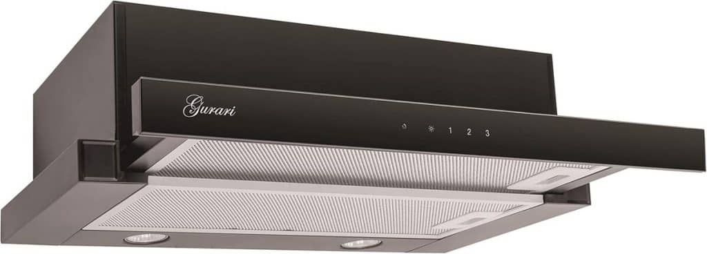 Test de la hotte encastrable Gurari GCH 117 BL - puissante et élégante