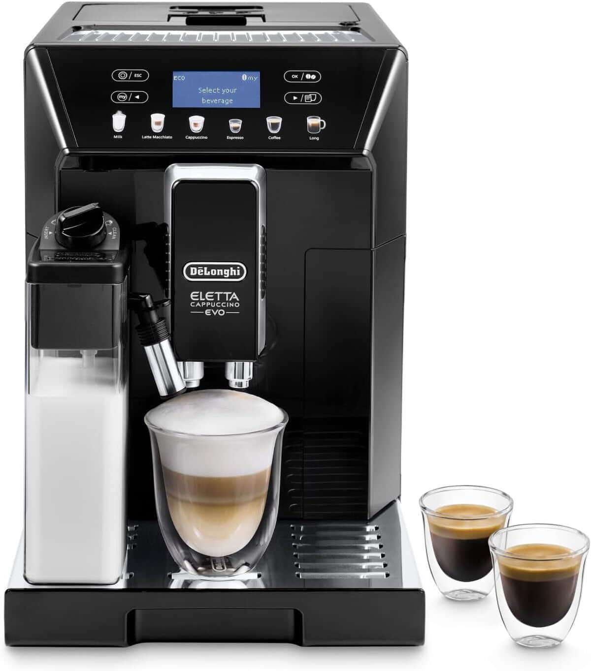 Test : de'Longhi Eletta Evo machine à café grain ECAM46.860.B