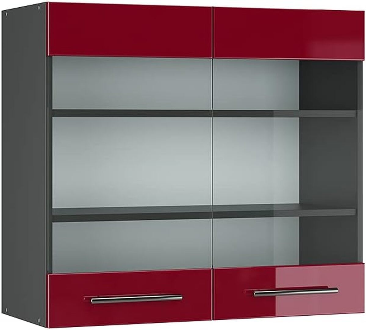 Test du meuble de cuisine haut Vicco Fame-Line rouge bordeaux