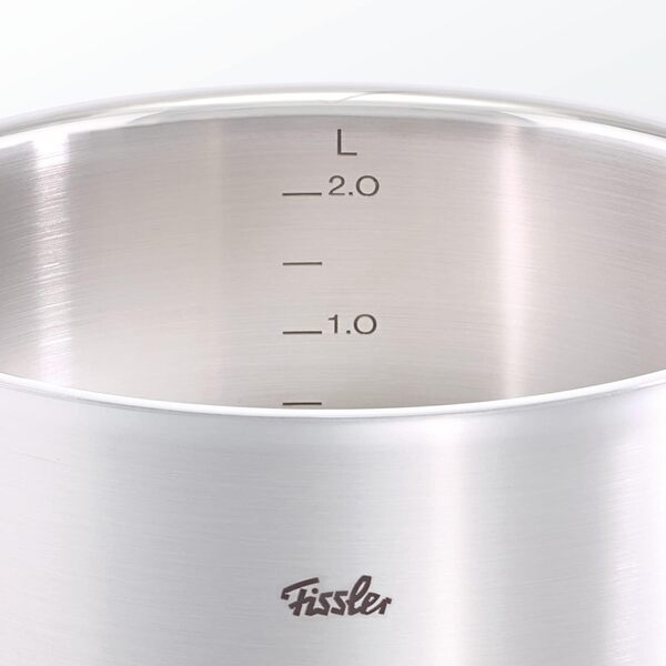 Fissler Original-Profi Collection Wok en Acier Inoxydable (Ø 35 cm), Grande Poêle Asiatique Non Revêtue avec Couvercle Métallique, Tout Type de Feu Y Compris l’Induction