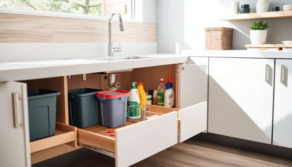 Organisation de cuisine : les rangements sous évier à privilégier