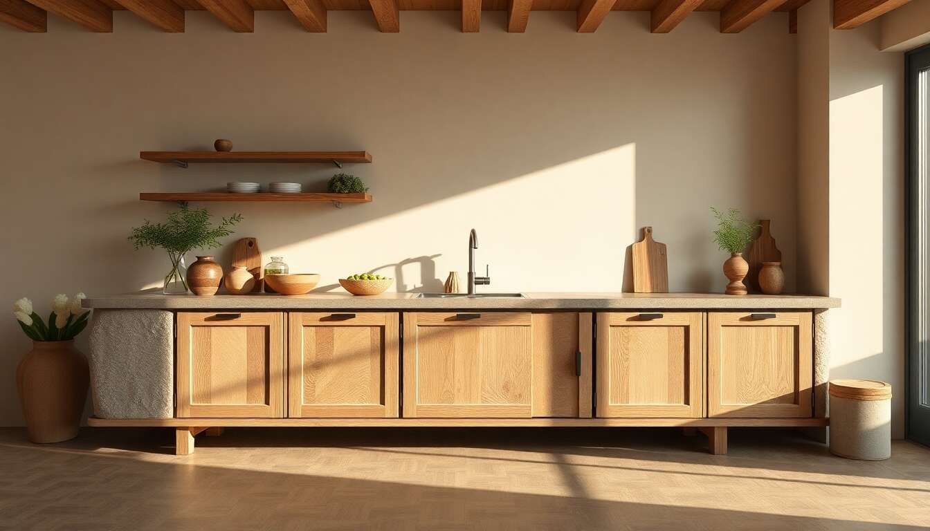 Les mat&eacute;riaux naturels pour buffets &eacute;cologiques