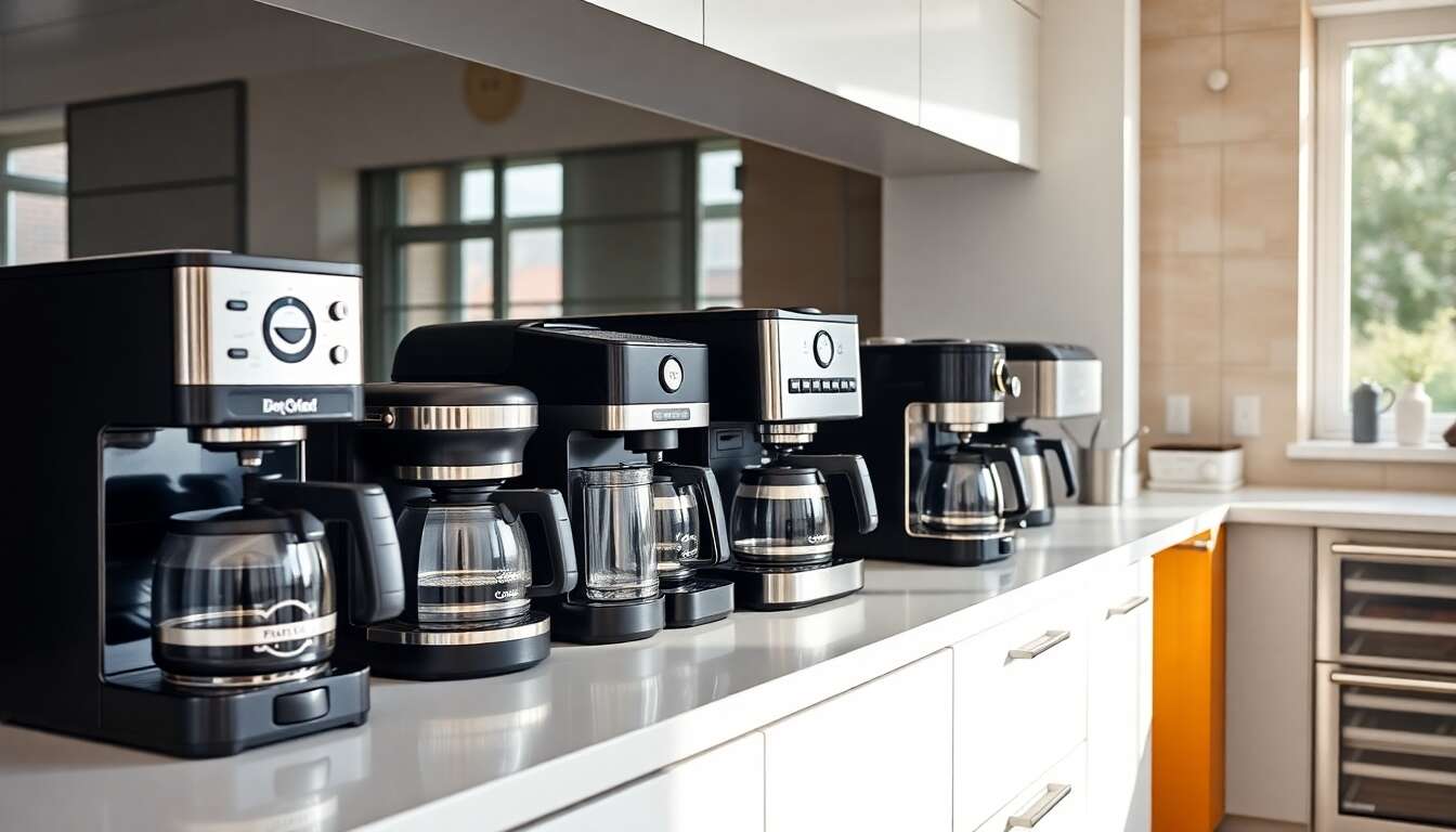 Diff&eacute;rents types de machines &agrave; caf&eacute;