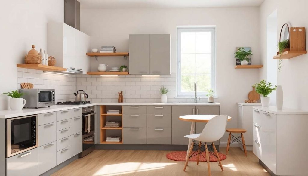 Gagner de la place : solutions ingénieuses pour les petites cuisines