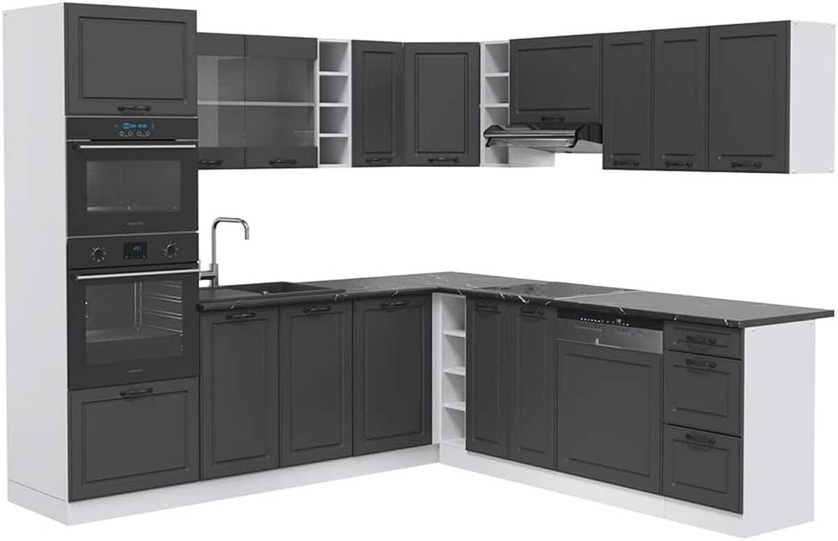 Test : cuisine d'angle Vicco R-Line anthracite-blanc