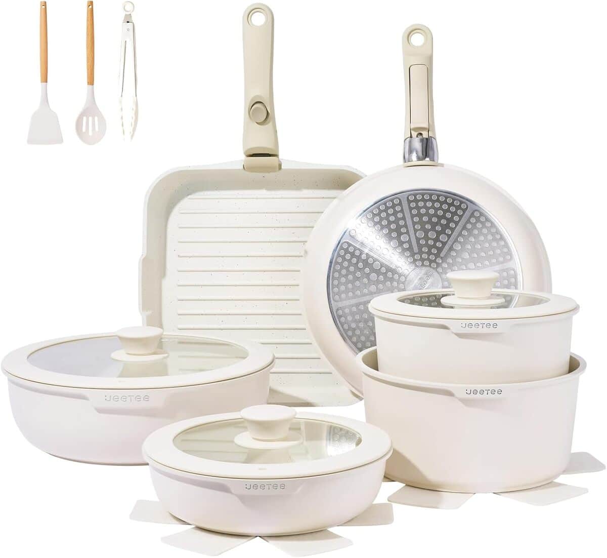 Test de la batterie de cuisine JEETEE antiadhésive : polyvalence et innovation