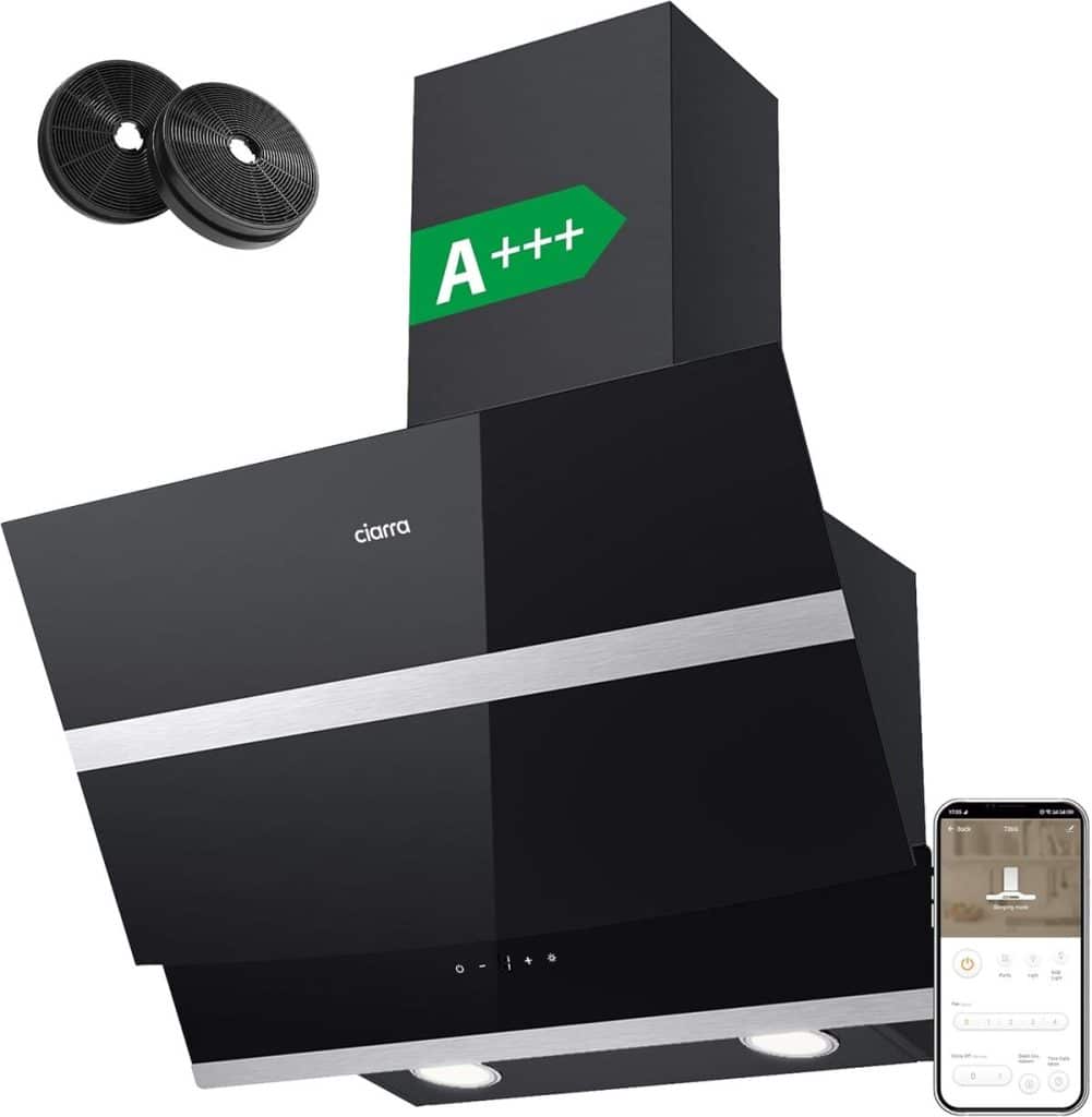 Test de la hotte aspirante Ciarra ASB6736N : puissance et élégance