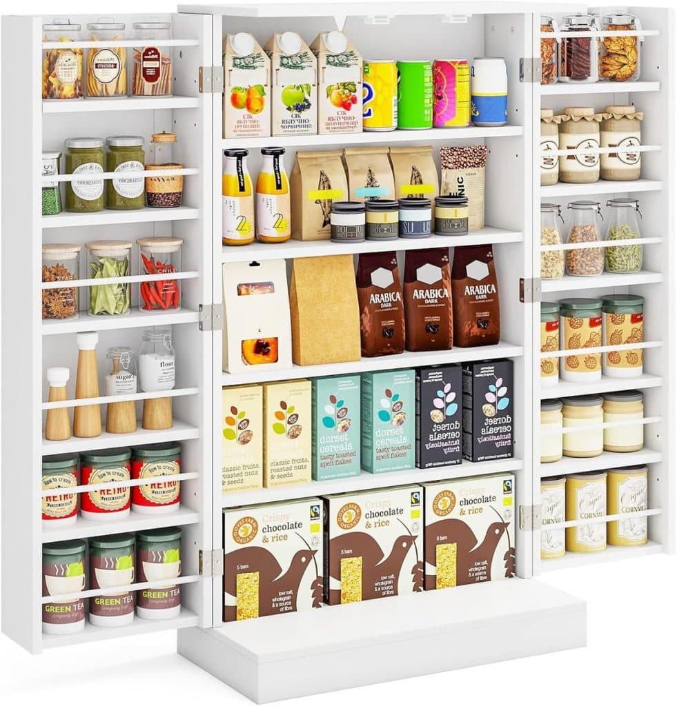 Test de l'armoire de cuisine 16 étagères COSTWAY