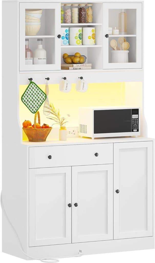 Test du meuble buffet cuisine avec LED et multiprise : le compagnon multifonction idéal