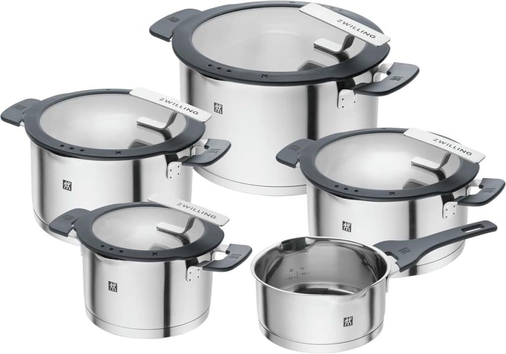 Test : set de casseroles Zwilling Simplify 5 pièces inox induction