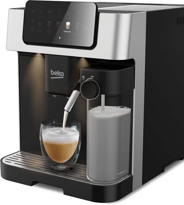 BEKO - Machine Expresso automatique, café en grains ou moulu, Noir